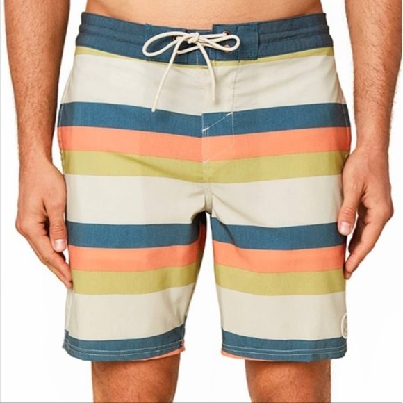 Men's Hybrid Stretch Flex Board Shorts Swim Trunks 40 XL O'Neill Blanket Stripe - Picture 2 of 8